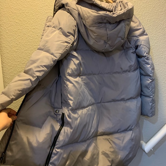 Lavender grey winter puffer jacket - Picture 6 of 6